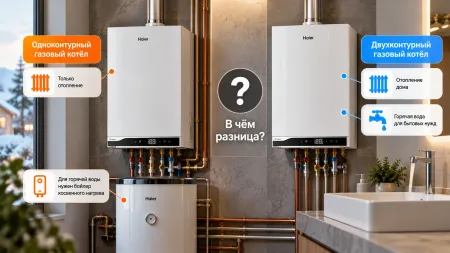Одноконтурный или двухконтурный газовый котёл: в чём разница
