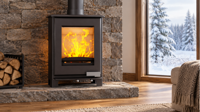 Чугунный камин Kawmet Premium S16 (4,9 кВт) — после