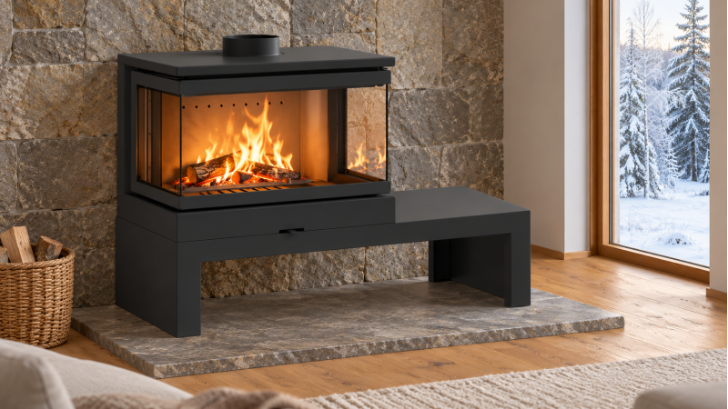 Чугунная печь-камин KFD STO MAX 14 3F — после