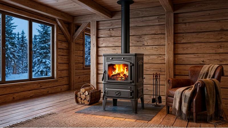 Печь-камин Fireway Dacha I — после
