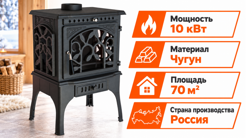 Печь-камин Fireway Konnecta — до