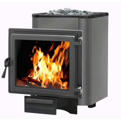 Печь для бани чугунная ЭТНА КРАТЕР 18 (Панорама)