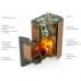 Печь для бани стальная Термофор (TMF) Гейзер 2014 Inox Витра ЗК ТО терракота