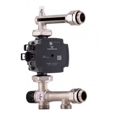 Hасосно-смесительный узел Barberi для теплого пола с насосом Grundfos  UPM3 AUTO 25-70