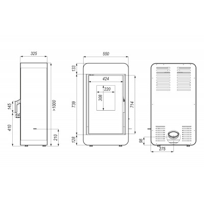 Печь-камин Defro Home PICO