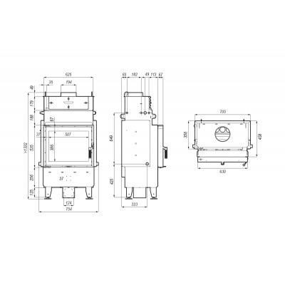 Каминная топка Defro Home NAVI SM