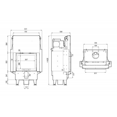 Каминная топка Defro Home NAVI SM G