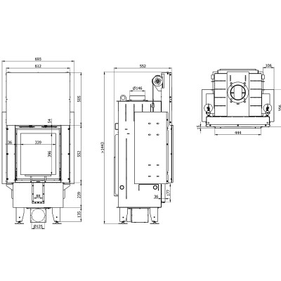 Каминная топка Defro Home INTRA XSM G