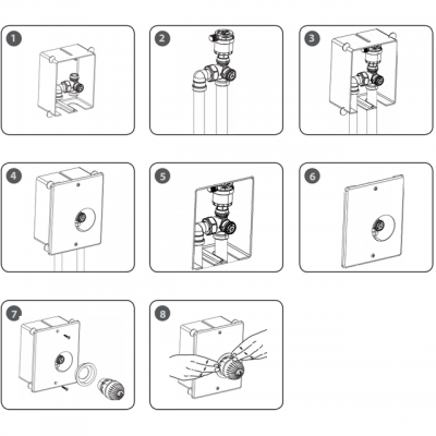 Монтажный набор Giacomini R508KY001 для теплого пола