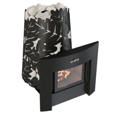 Печь для бани стальная Grill'D Dubravo 180 Window
