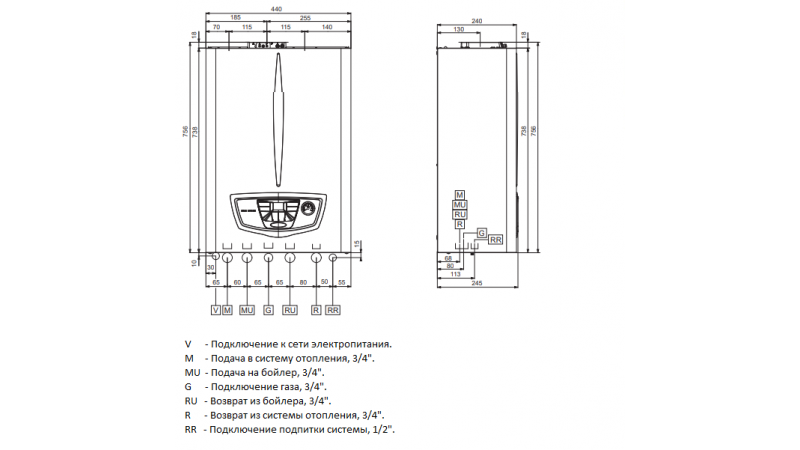 Газовый котёл Immergas EOLO MYTHOS X 24 5R