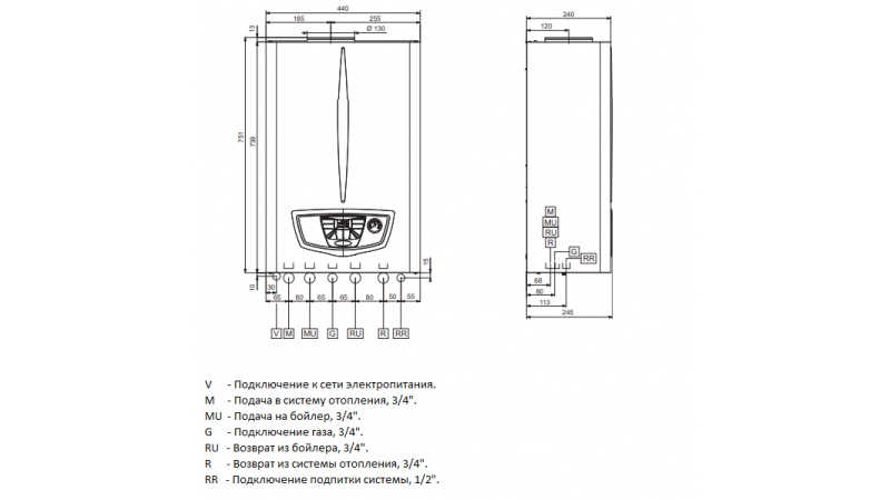 Газовый котёл Immergas NIKE Mythos X 24 5R