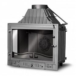 Чугунная каминная топка KawMet W3LB 16,7 кВт с левым стеклом