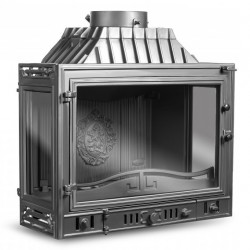 Чугунная каминная топка KawMet W4 PLB 14.5 кВт три стекла