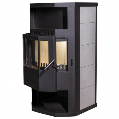 Стальная печь-камин Мета-Бел Ангара 9 Аква