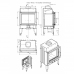 Стальная каминная топка Мета-Бел FENIX 1