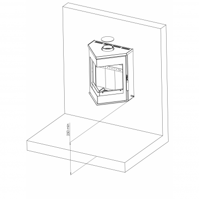 Стальная печь-камин Мета-Бел ЛеМан