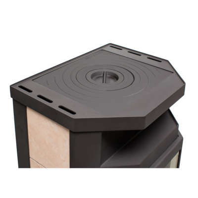 Стальная печь-камин Мета-Бел Ока с плитой