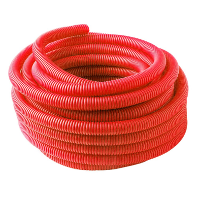 Трубка защитная гофрированная AV Engineering красная 18/23 мм (50 метров)