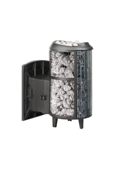 Печь для бани чугунная ProMetall Атмосфера L комбинированная сетка-ламель Пироксенит