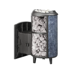 Печь для бани чугунная ProMetall Атмосфера L комбинированная сетка-ламель Талькохлорит