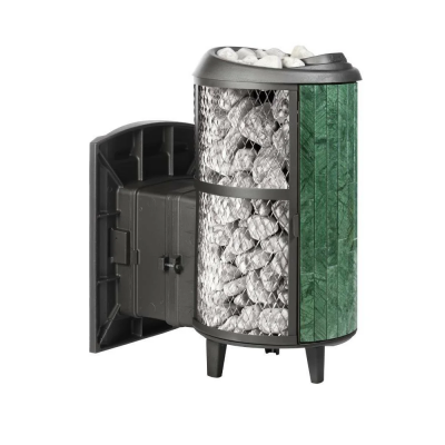 Печь для бани чугунная ProMetall Атмосфера L комбинированная сетка-ламель Верде Гватемала