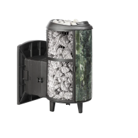 Печь для бани чугунная ProMetall Атмосфера L комбинированная сетка-ламель Змеевик