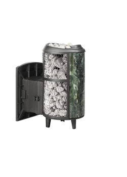 Печь для бани чугунная ProMetall Атмосфера L комбинированная сетка-ламель Змеевик