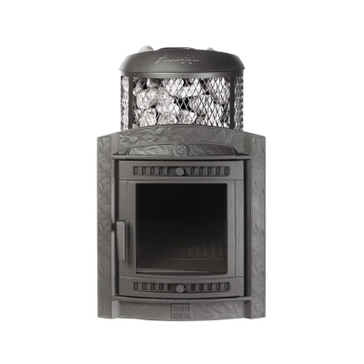 Печь для бани чугунная ProMetall Атмосфера L комбинированная сетка-ламель Змеевик
