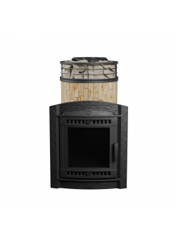 Печь для бани чугунная ProMetall Атмосфера L Окаменевшее дерево ламель+сетка