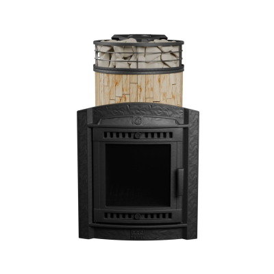 Печь для бани чугунная ProMetall Атмосфера L Окаменевшее дерево ламель+сетка