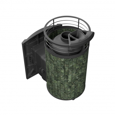 Печь для бани чугунная ProMetall Атмосфера L Змеевик ламель+сетка