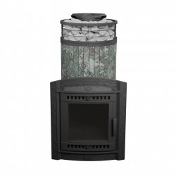 Печь для бани чугунная ProMetall Атмосфера XL Жадеит ламель+сетка