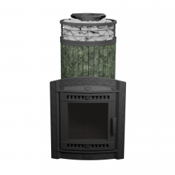 Печь для бани чугунная ProMetall Атмосфера XL Змеевик ламель+сетка