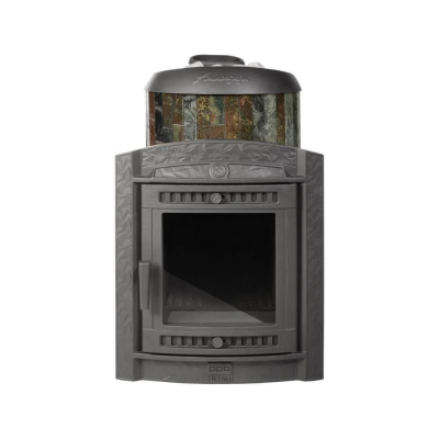 Печь для бани чугунная ProMetall Атмосфера L в ламелях Жадеит