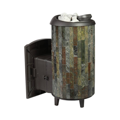 Печь для бани чугунная ProMetall Атмосфера L в ламелях Жадеит