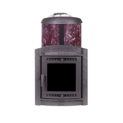 Печь для бани чугунная ProMetall Атмосфера XL в ламелях Россо Леванто