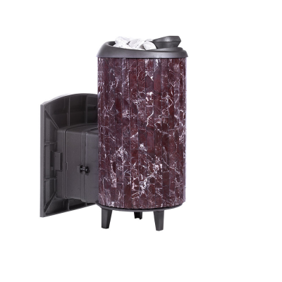 Печь для бани чугунная ProMetall Атмосфера XL в ламелях Россо Леванто