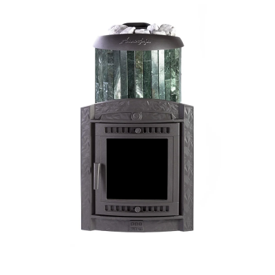 Печь для бани чугунная ProMetall Атмосфера XL в ламелях Змеевик