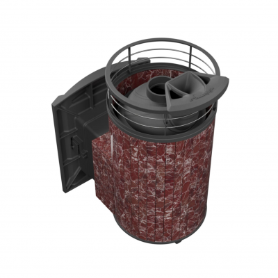 Печь для бани чугунная ProMetall Атмосфера L Россо Леванто ламель+сетка с тоннелем