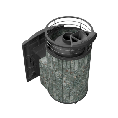 Печь для бани чугунная ProMetall Атмосфера L Жадеит ламель+сетка с тоннелем