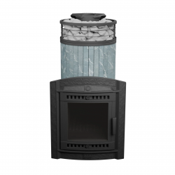Печь для бани чугунная ProMetall Атмосфера XL Талькохлорит ламель+сетка с тоннелем