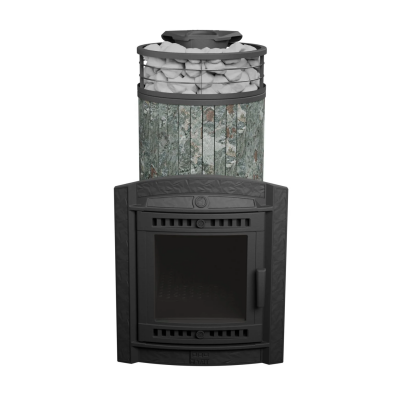 Печь для бани чугунная ProMetall Атмосфера XL Жадеит ламель+сетка с тоннелем