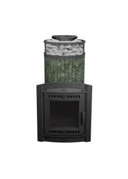 Печь для бани чугунная ProMetall Атмосфера XL Змеевик ламель+сетка с тоннелем