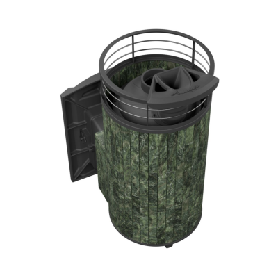 Печь для бани чугунная ProMetall Атмосфера XL Змеевик ламель+сетка с тоннелем