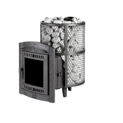 Печь для бани чугунная ProMetall Атмосфера L сетка нержавейка