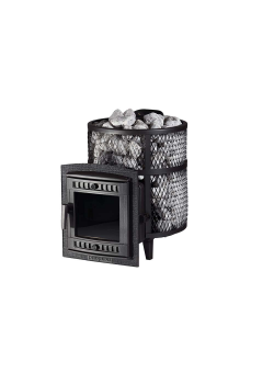 Печь для бани чугунная ProMetall Атмосфера М сетка нержавейка