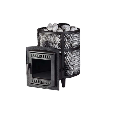 Печь для бани чугунная ProMetall Атмосфера М сетка нержавейка