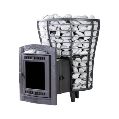 Печь для бани чугунная ProMetall Атмосфера V сетка нержавейка