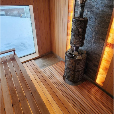 Печь для бани чугунная ProMetall Атмосфера XL сетка нержавейка